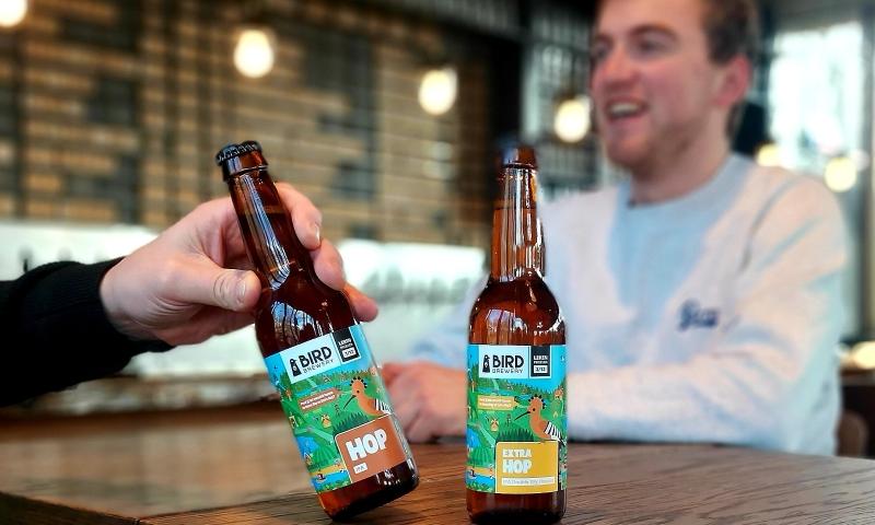 Bird Hop en Extra Hop om naast elkaar te proeven